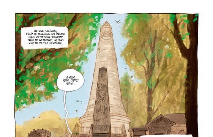 Legends, celebrities, unusual burials… Discover the secrets of Père-Lachaise in comics