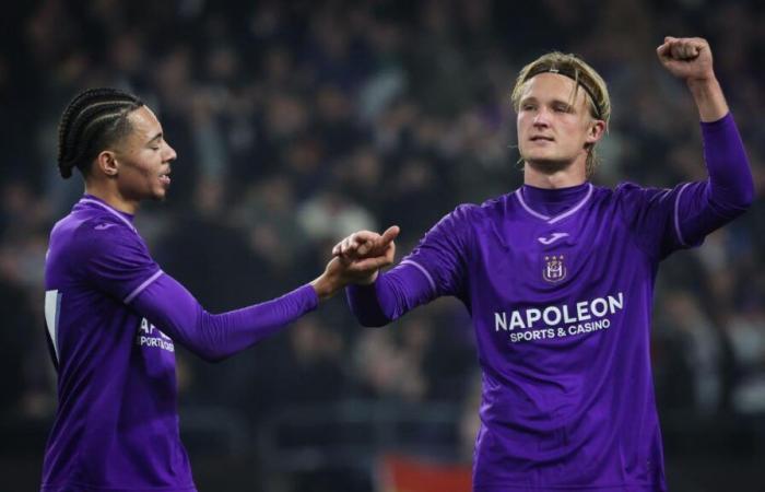 Anderlecht walks against Kortrijk: this time, the show was on the pitch and not in the stands