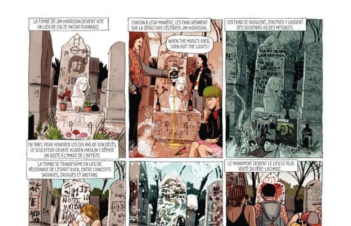 Legends, celebrities, unusual burials… Discover the secrets of Père-Lachaise in comics