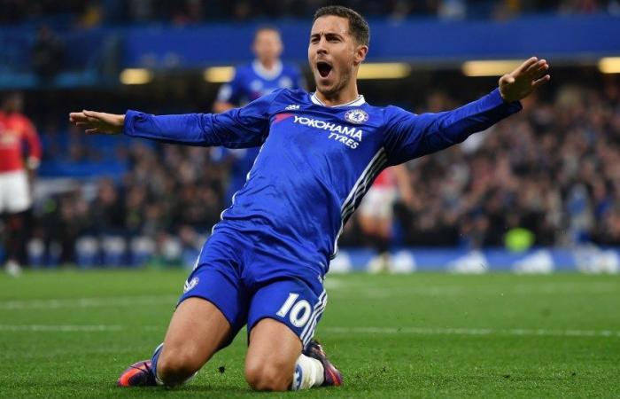 Chelsea fans LOVE Eden Hazard’s reaction as Blues legend is pranked by barber with Tottenham shirt