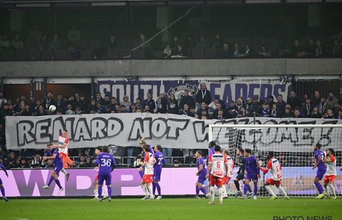 “Wouter buiten” and anti-Renard banners despite the big victory: the Anderlecht ultras booed by the rest of the supporters! – All football