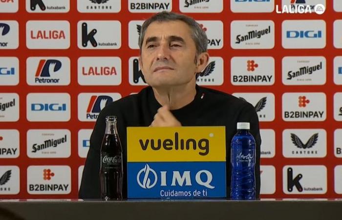 Valverde values ​​the point and talks about Djaló, Guruzeta, Jauregizar and Iñaki Williams