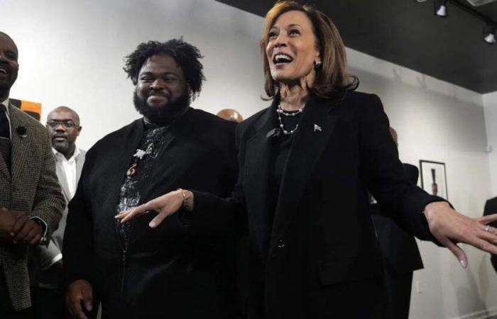 former us president donald trump: Black support all the way for Trump: He is leading Harris in all swing states except one