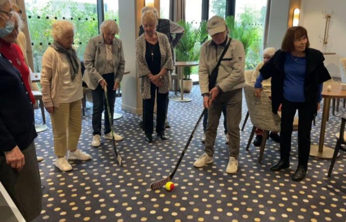 when two hockey players stay in a retirement residence in Meudon