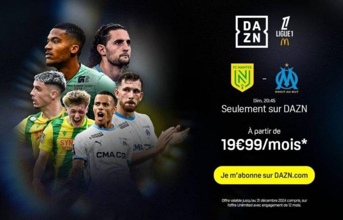 FC Nantes – Olympique de Marseille: the DAZN good plan extended to watch the match live