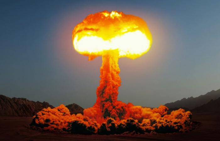 Why does a bomb explosion take the shape of a mushroom cloud?