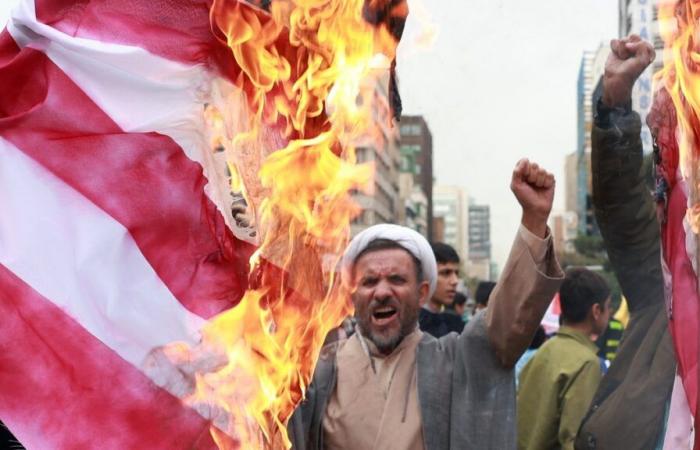 Iranians take to the streets to celebrate the 1979 hostage taking