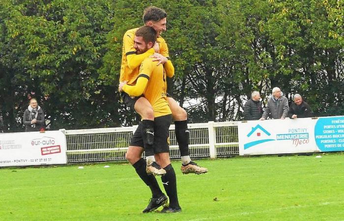 R1: one-sided match for the Pontivyens, winners of Trégunc