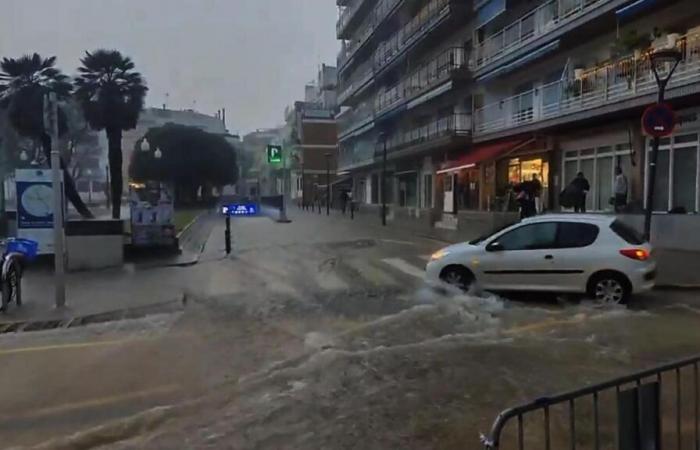 DANA causes flooding in Sitges