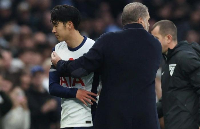 Son Heung-min in X-rated meltdown on Tottenham bench after being left visibly shocked by Postecoglou subbing him off