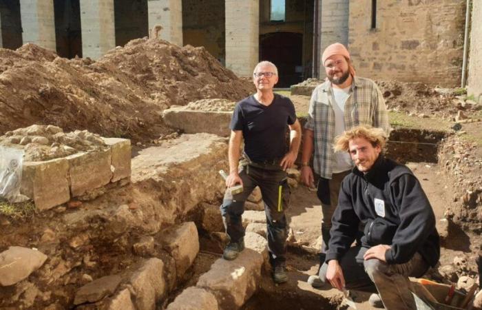 In the Landes, the remains of a Gallo-Roman palace discovered under an abbey