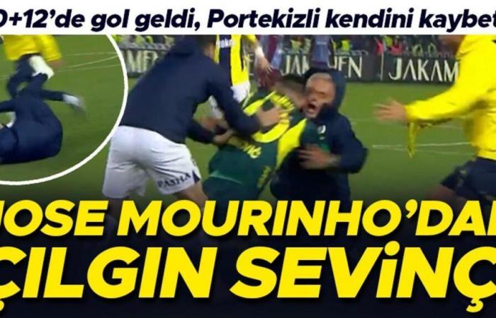 Much talked about joy from Jose Mourinho! He went crazy after the goal, argued with Enis Destan…