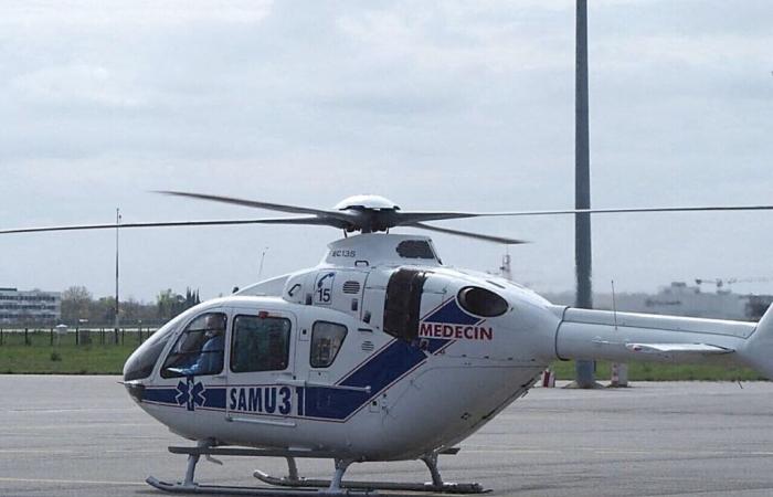 Unconscious after a bicycle accident, a teenager airlifted to Toulouse, between life and death