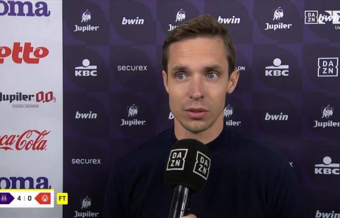 David Hubert relishes Anderlecht’s victory: ‘We came from 0 out of 6 so there was pressure’