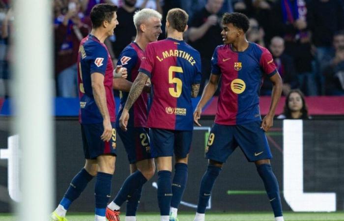 Barça’s 1×1 against Espanyol, at half-time