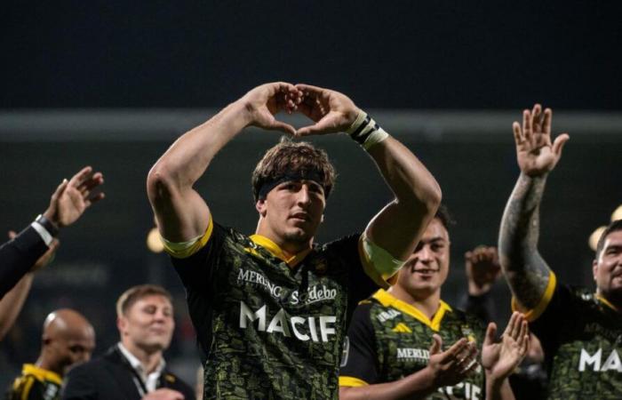 Successful return to the game for rugby player Oscar Jegou in La Rochelle in Top 14