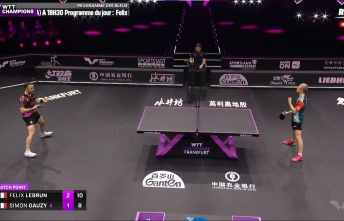 Table tennis | The surprising match of Félix Lebrun against Simon Gauzy