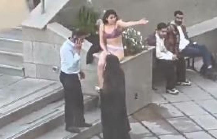 the video of an Iranian student undressed in front of her university goes around the world