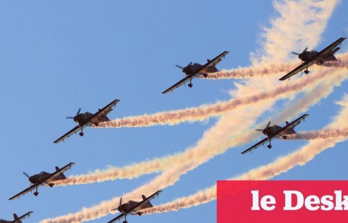 The Green March aerobatic patrol closes the 7th edition of the Marrakech Air Show