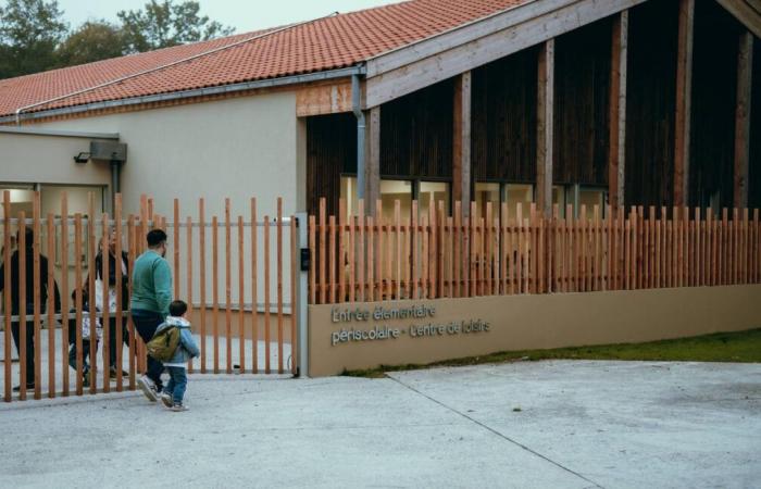 two years after a fire, it was back to school day in Tosse, in a new school