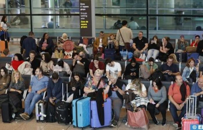 Major delays and cancellations at Barcelona airport due to bad weather