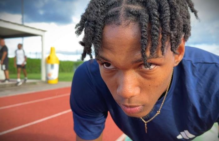 Allan Lacroix, French 400 meter hopeful champion and a head full of dreams