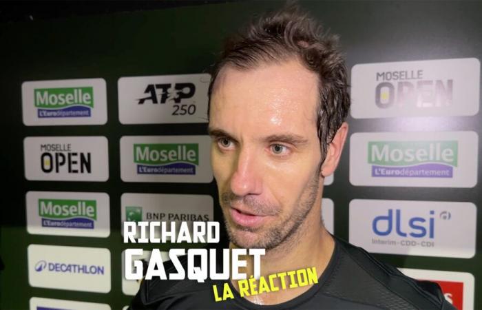 Richard Gasquet continues the Moselle Open adventure