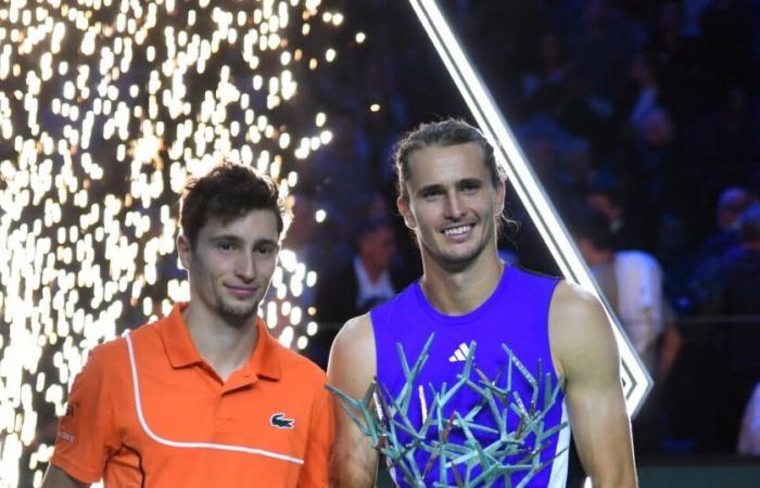 Ugo Humbert consoled himself for his defeat in the final in the arms of his magnificent partner, also a tennis player