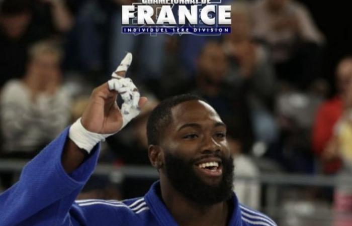 Martinican Angel Gustan is French judo champion in the over 100 kg category