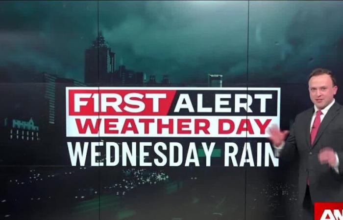 First Alert Forecast | Trending warmer, much wetter by mid-week