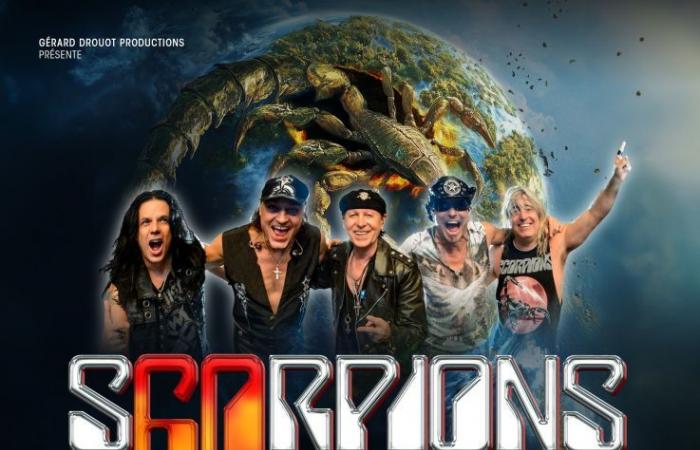 Scorpions in concert at the Accor Arena in Paris in June 2025