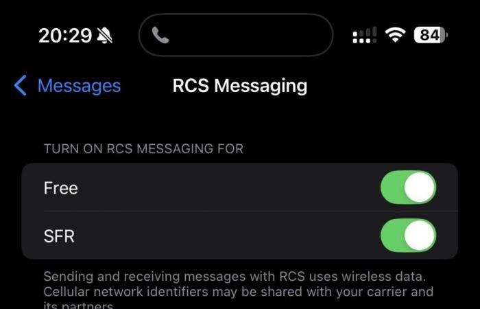 Free and Bouygues will deploy RCS on iPhone, to replace SMS