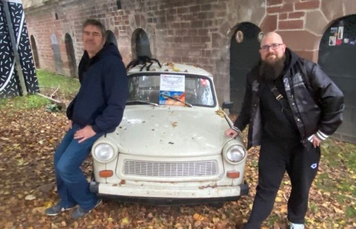 Neuf-Brisach: a Trabant and two artists for the 35th anniversary of the fall of the Berlin Wall at the Museum of Urban Art