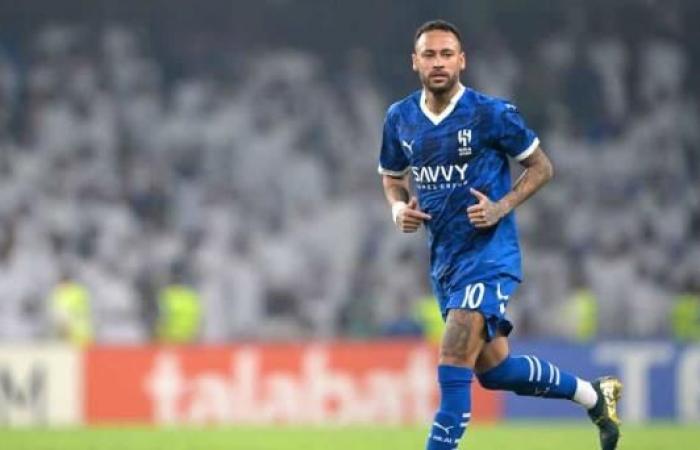 Neymar was replaced at Al Hilal due to a new injury