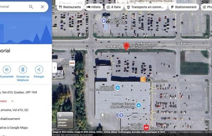 Rimming in Val-d'Or: the place where it occurred was immortalized on Google Maps