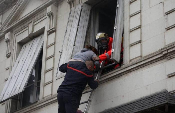 A fire causes two minor injuries in the town of Rosiers-sur-Loire