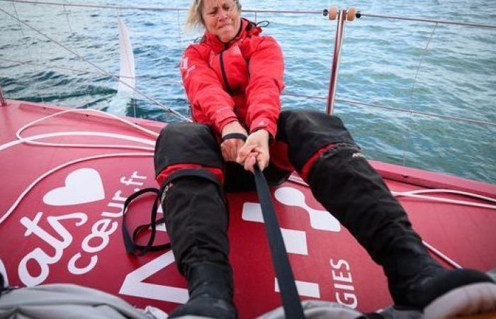 the answers of Samantha Davies who is participating in her 4th Vendée Globe