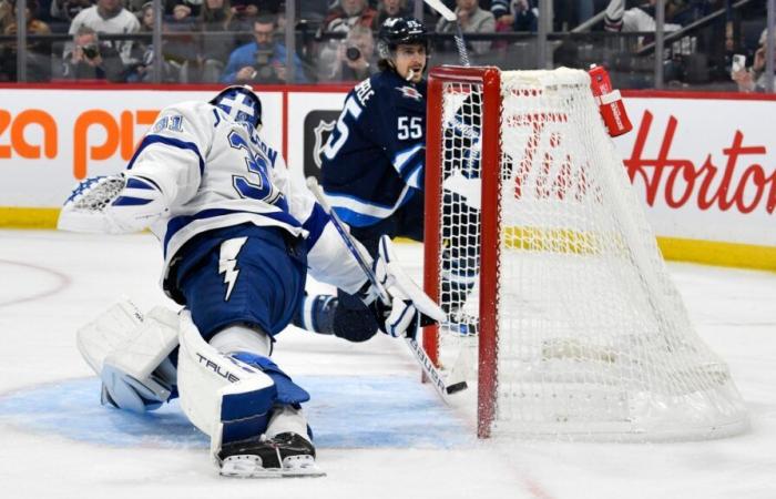 NHL: an 11th victory in 12 games for Winnipeg, which wins 7 to 4 over Tampa