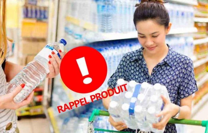 Warning: health hazard! Water bottle recall, risk of endocrine disruptors