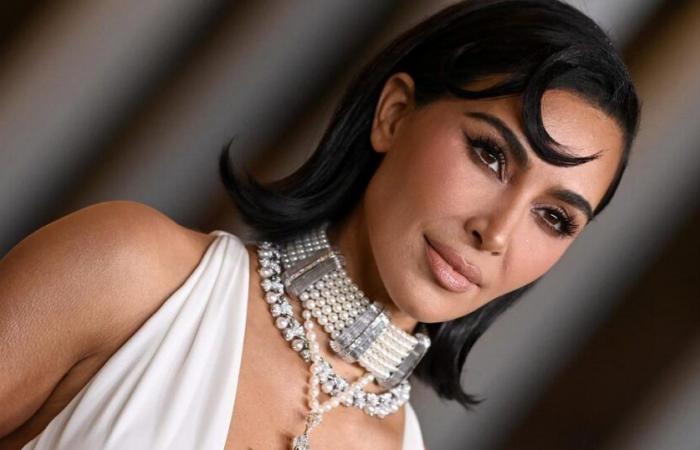 Kim Kardashian, her dizzying neckline and Lady Diana's incredible necklace turn heads in Los Angeles