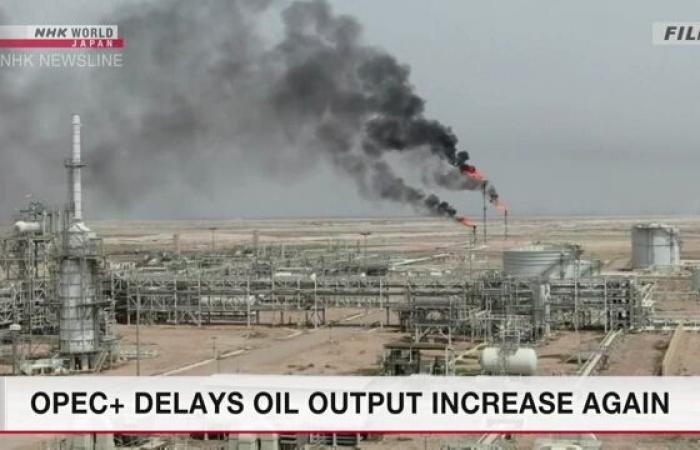 OPEC+ delays oil production increase again