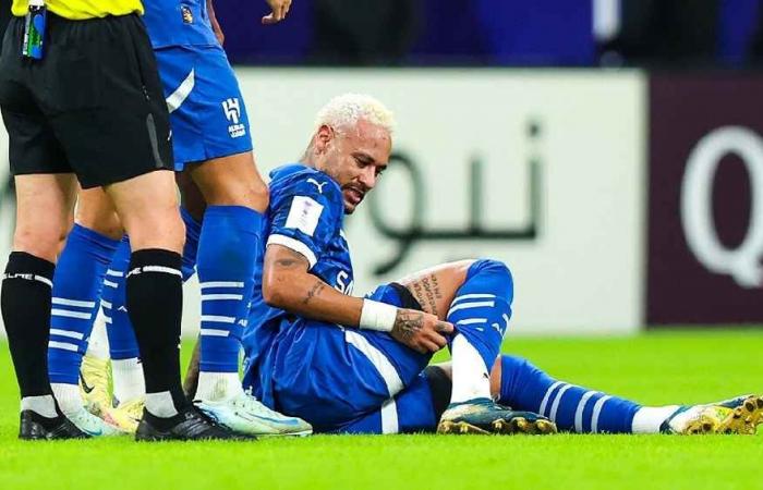 Will it be low again? Neymar left the Al-Hilal match due to a thigh injury