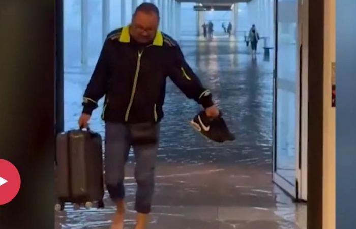 Barcelona Airport is now also under water