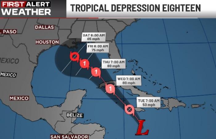 First Alert Forecast | Trending warmer, much wetter by mid-week