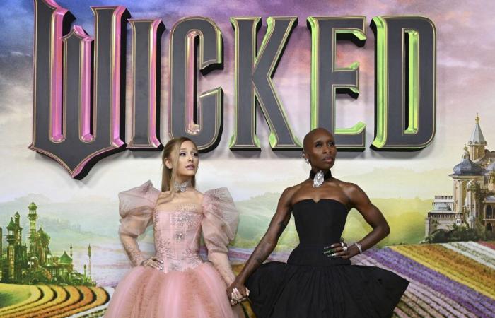 Ariana Grande and Cynthia Erivo, the witches of “Wicked” at the Australian premiere