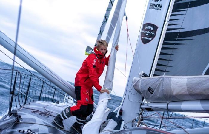 Maxime Sorel on his way to his second Vendée Globe