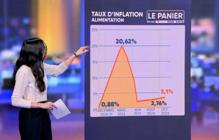 RTL info-Testachats basket: inflation in Belgian supermarkets on the rise, here are the products concerned