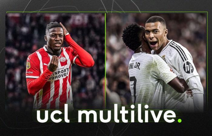 Multilive CL: The Belgians from PSV are once again unbeatable at home, and it will soon be City and Real’s turn