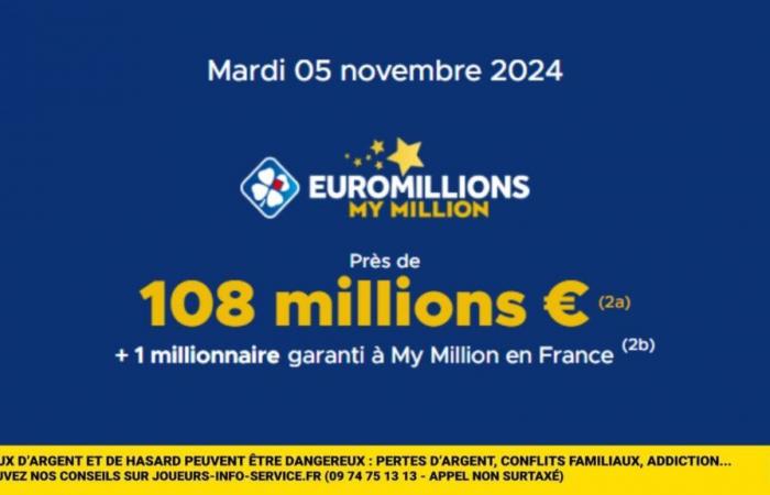 What if you were the new millionaire this Tuesday, November 5? More than 100 million euros to be won