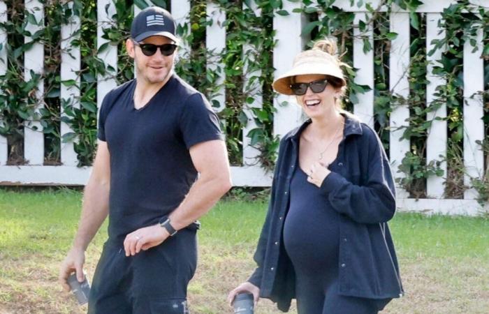 Romantic stroll for Chris Pratt and Katherine Schwarzenegger before the birth of the baby